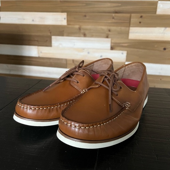 Men's Section X Dress Shoes Loafers SZ  10.5 Tan Brown Leather - Picture 1 of 8